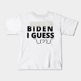 Biden I Guess ? Vote Blue 2024 Minimalist Kids T-Shirt